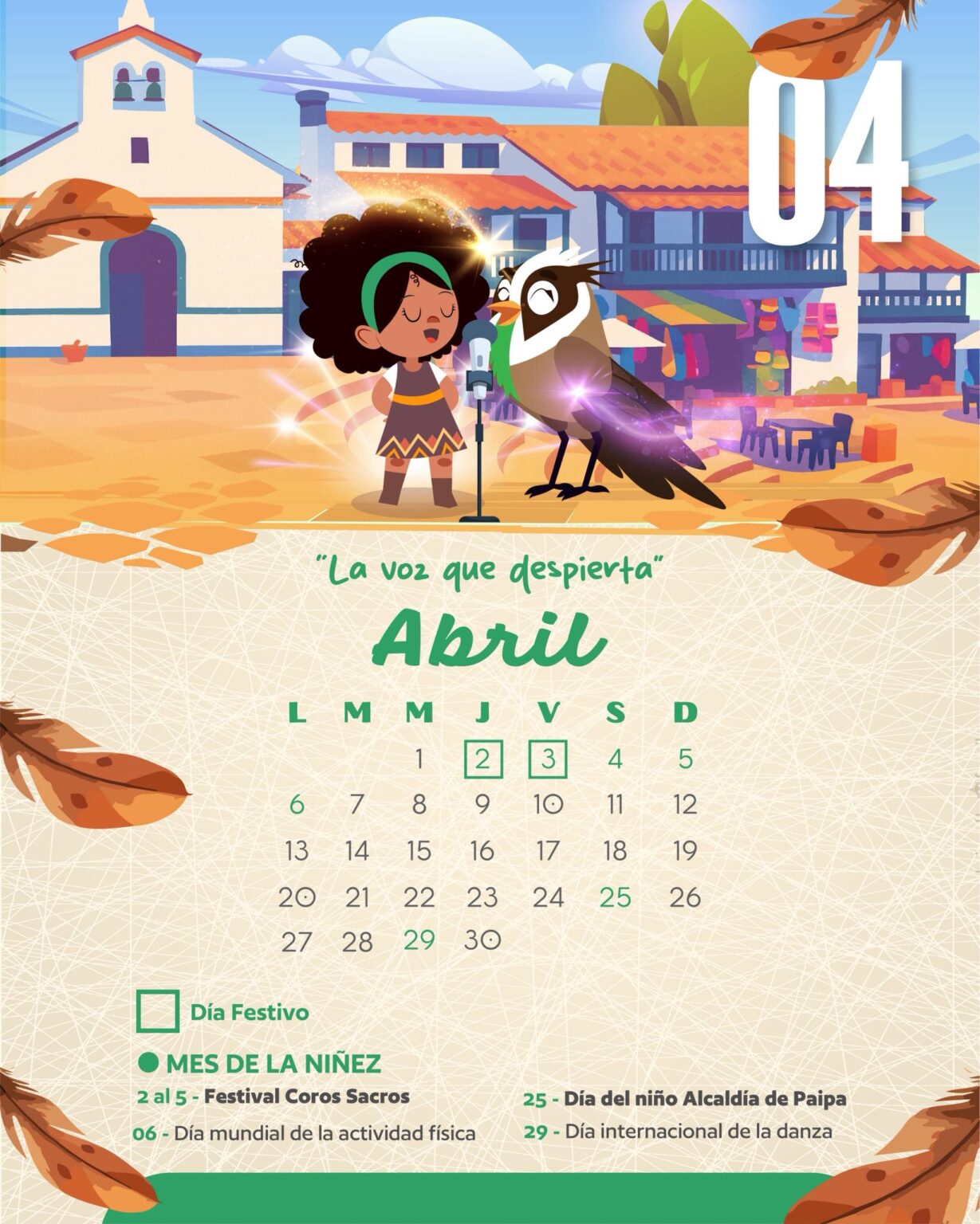 Abril-Calendario de eventos Paipa