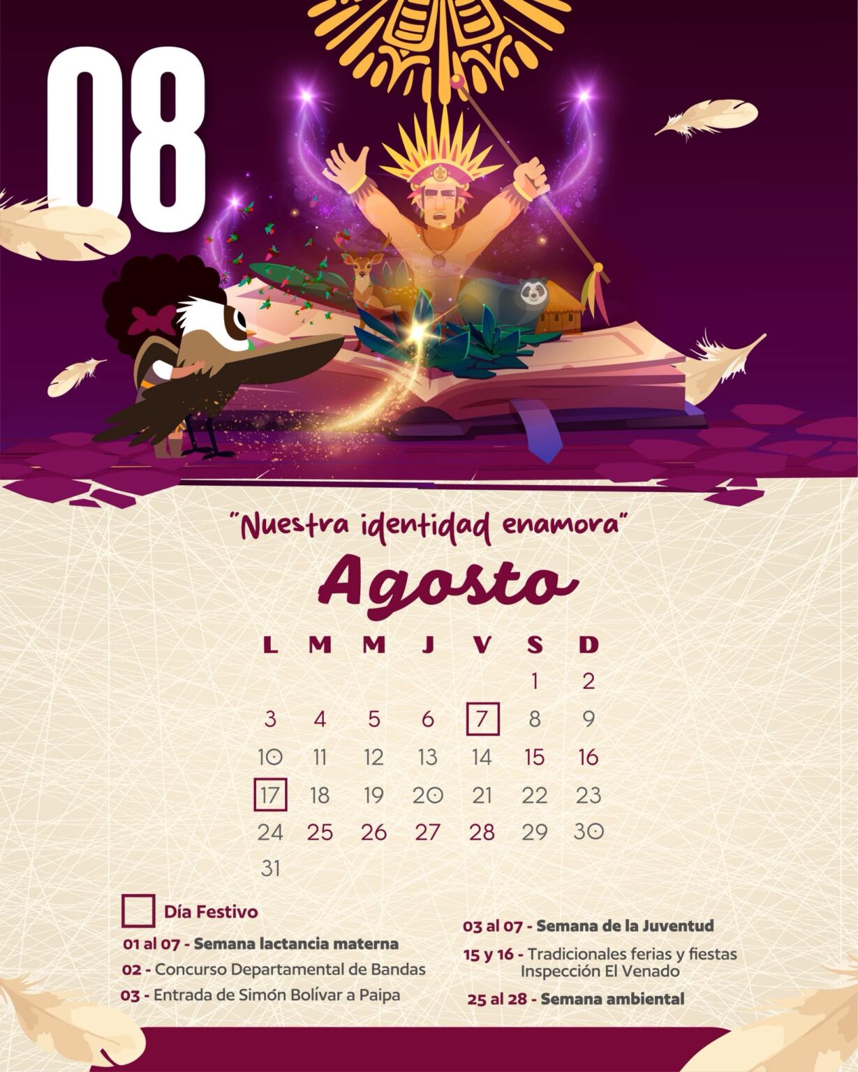 Agosto-Calendario de eventos Paipa