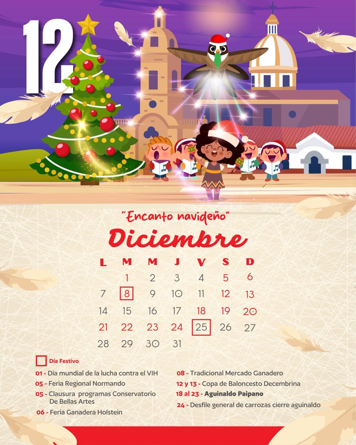 Diciembre-Calendario de eventos Paipa